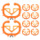 48Pièces Accessoires Sevrage Veau Clip Bétail Orange Robuste 2