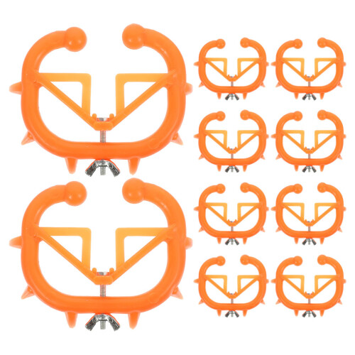 48Pièces Accessoires Sevrage Veau Clip Bétail Orange Robuste 1