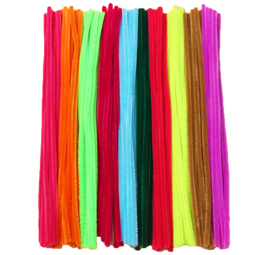 400Pcs Assorted Color Chenille Stems Flexible DIY Craft Bars for Kids