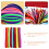 400Pcs Assorted Color Chenille Stems Flexible DIY Craft Bars for Kids 9