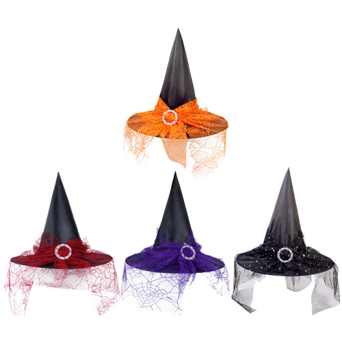 20Pcs Halloween Cloth Witch Hats Assorted Accessories 1