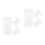 8Pcs Transparent Silicone Breast Pump Flange Inserts Parts 3