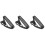 3Pièces Harnais Saxophone Noir En Velours, Ajustable Pour Styles 4