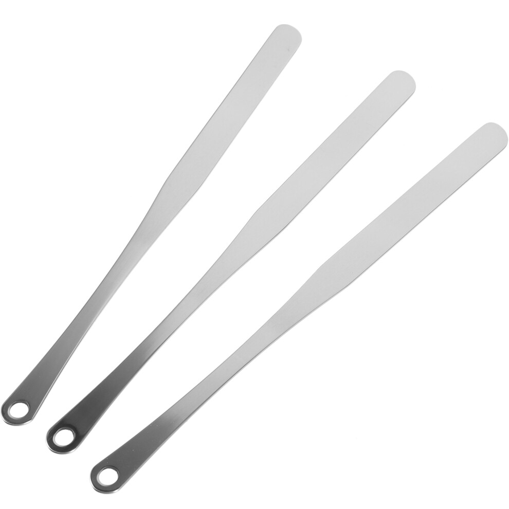Villcase Silver 15Pcs Korean Makeup Spatulas Stainless Steel Foundation Mixer