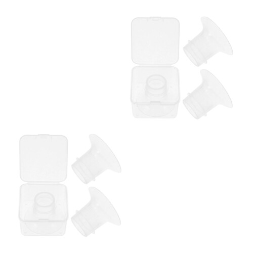 8Pcs Transparent Silicone Breast Pump Flange Inserts Parts 1
