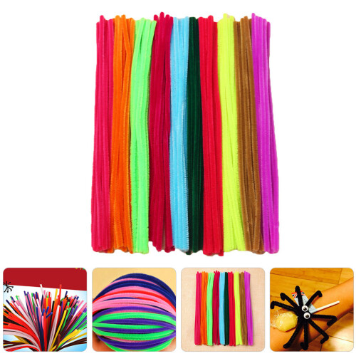 400Pcs Assorted Color Chenille Stems Flexible DIY Craft Bars for Kids 2