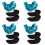 8Pairs Lightweight Elastic Skate Covers for Durable Protection 4