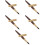 5Pièces Stylos Plume Bois Marron Compact Pour Et 8