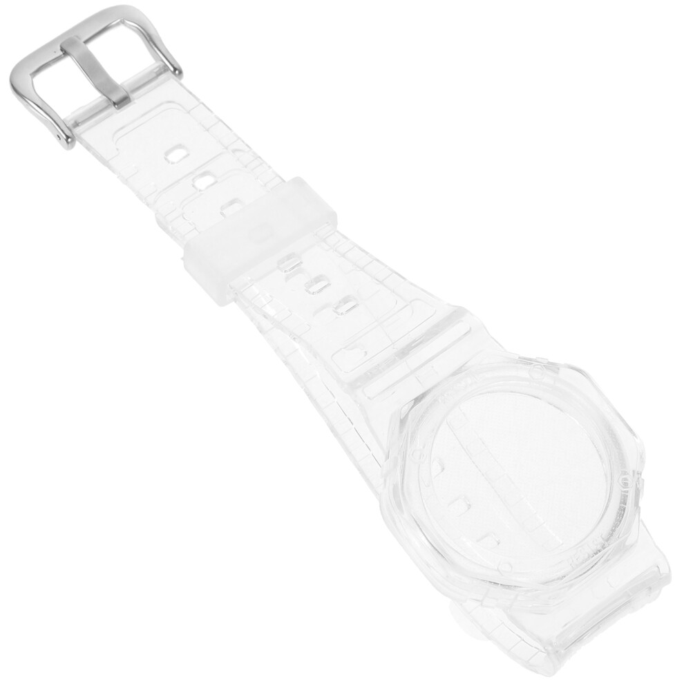 5Pcs Breathable Transparent Watch Straps Silicone Locator Watchband 603036475349