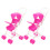 10Pièces Petite Poussette Rose Durable Pour Jeu Et Décoration 1