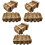 6Pièces Coffrets Puzzle Bois Marron Design Mental 5
