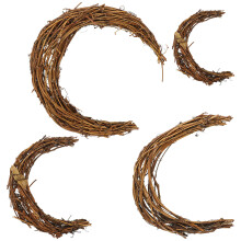 8Pièces Cadres En Rotin Naturel Forme Pour Décoratives