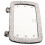 4Pcs Car Makeup Mirror Silver Plastic Glass Clip-on Vehicle Visor 1