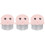 3Pièces ABS Rose Pour Massage Entretien Poils Animaux 6