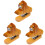 3Pcs Decorative Wooden Animal Stapler Mini Office Stapler Set 3