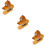 3Pcs Decorative Wooden Animal Stapler Mini Office Stapler Set 10