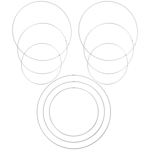 18Pièces Cercles En Fer Pour Macramé Cadres De Décoration Créatifs 1