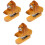 3Pcs Decorative Wooden Animal Stapler Mini Office Stapler Set 4
