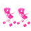 10Pièces Petite Poussette Rose Durable Pour Jeu Et Décoration 11