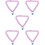 5St Kattenhalsband Paars En Met 10