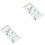 2Pcs White Chart Kids Wall Decor for Home Use 3