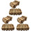 6Pièces Coffrets Puzzle Bois Marron Design Mental 4