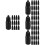 96Pcs Black Pe Plastic Small Dropper Bottles Convenient for Home Use 8