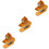 3Pcs Decorative Wooden Animal Stapler Mini Office Stapler Set 6