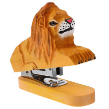 3Pcs Decorative Wooden Animal Stapler Mini Office Stapler Set