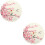 2Pcs Multi Color Paper Parasols Wooden Handle Decorative Wedding Props 8