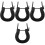 4Pcs Stable Black Massage Table Headrest Rack for Home and Beauty Use 5