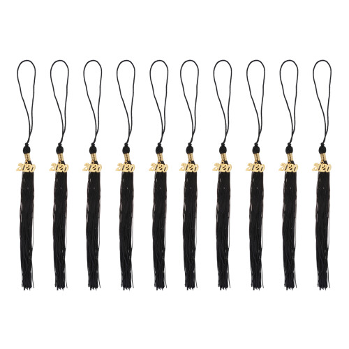20Pcs Black Graduation Tassels for Graduation 2020 Use