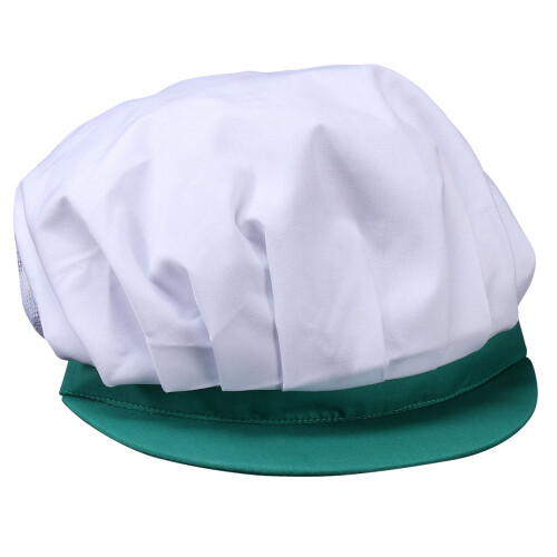 3Pcs Light Blue Mesh Working Hat Reusable Protective Chef Cap