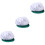 3Pcs Light Blue Mesh Working Hat Reusable Protective Chef Cap 5
