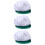 3Pcs Light Blue Mesh Working Hat Reusable Protective Chef Cap 8