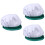 3Pcs Light Blue Mesh Working Hat Reusable Protective Chef Cap 6