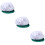 3Pcs Light Blue Mesh Working Hat Reusable Protective Chef Cap 9