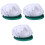 3Pcs Light Blue Mesh Working Hat Reusable Protective Chef Cap 3