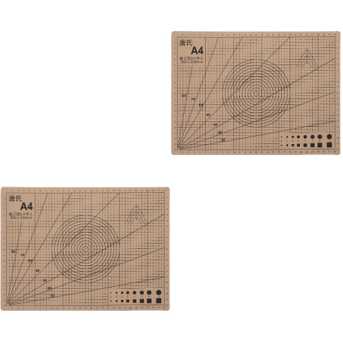 2Pcs Professional PVC Cutting Mat Double-Sided Non-Slip Craft Tool Pad 2