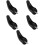 5Pcs Compact Motorcycle Storage Hangers Black Hook Accessories 9