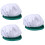 3Pcs Light Blue Mesh Working Hat Reusable Protective Chef Cap 7