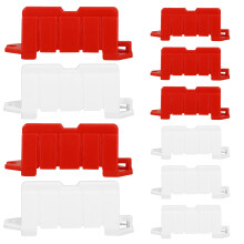 60Pcs Mini Roadblock Model Toy ABS Assorted Color Decorative Playset
