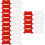 60Pcs Mini Roadblock Model Toy ABS Assorted Color Decorative Playset 9