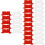 60Pcs Mini Roadblock Model Toy ABS Assorted Color Decorative Playset 8