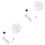 2Pcs White Mini Washing Machine Portable USB Powered Small Laundry 5