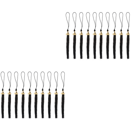20Pcs Black Graduation Tassels for Graduation 2020 Use 2