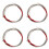 16Pcs 4 String Bass Guitar Strings Metal Assorted Color Acoustic Set 7