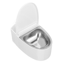 4Pcs Stylish White Toilet Ashtray with Lid Wall Mounted for Bathroom