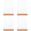 4Pcs Multi-Function Acrylic Sign Stand with Wood Base for Price Tags 7
