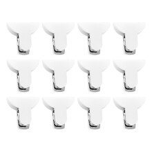 48Pcs White Metal Foam Quilt Clamps Anti-Slip Bed Sheet Fixation Clips